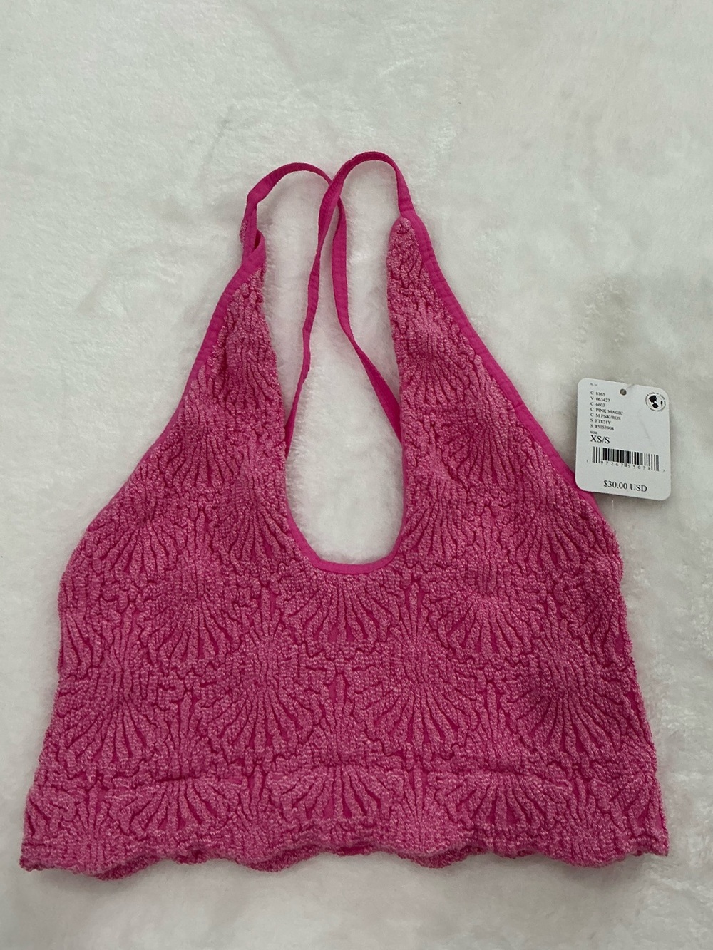 Free People Intimately Pink Magic Halter Bra